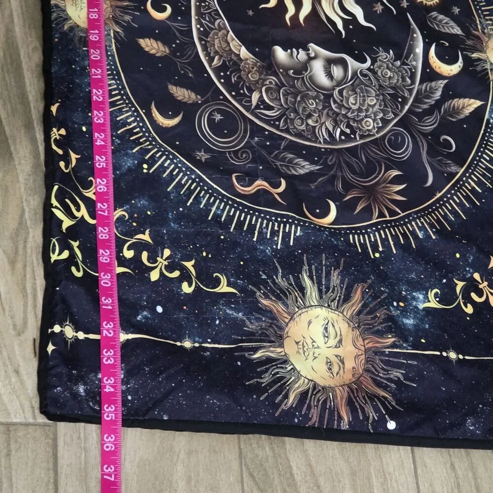 Pair King Pillowcases Celestial Sun Moon Y2K Astrology Boho Gothic Set of 2